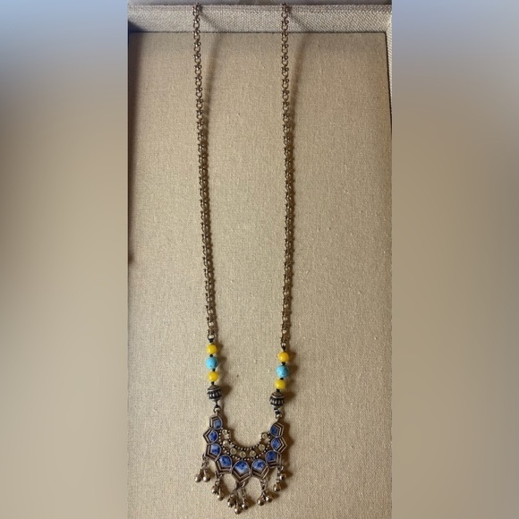 Chloe + Isabel Golden Lotus Long Pendant Necklace - Picture 3 of 3